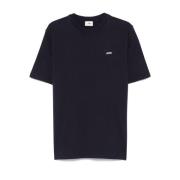 Autry Logo-Broderad Crewneck T-Shirt Blue, Herr