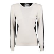 Moschino Vit Tröja Maglia White, Dam