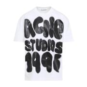 Acne Studios Vit T-shirt för män White, Herr