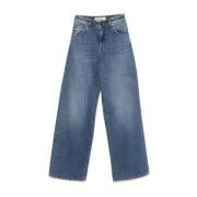 Semicouture Indigo Blå Jeans med Klassisk Stil Blue, Dam