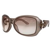 Gucci Vintage Pre-owned Plast solglasgon Gray, Dam