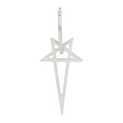 Rick Owens Pentagram Örhängen Gray, Herr