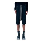 Rick Owens Cotton Cargo Long Shorts Black, Herr