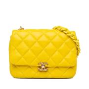 Chanel Vintage Pre-owned Laeder chanel-vskor Yellow, Dam