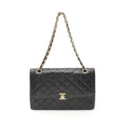 Chanel Vintage Pre-owned Laeder axelremsvskor Black, Dam