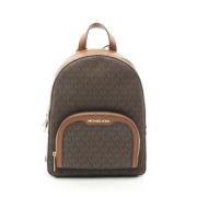 Michael Kors Pre-owned Pre-owned Canvas ryggsckar Brown, Dam