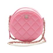 Chanel Vintage Pre-owned Laeder axelremsvskor Pink, Dam