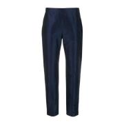 Aspesi Slim Fit Byxor med sidoficka Blue, Dam