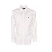 Ralph Lauren Vit Logotyp Skjorta Regular Fit White, Herr