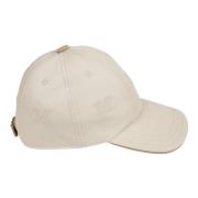 Max Mara Baseball Cap i Trendig Stil Beige, Dam