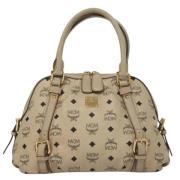 MCM Pre-owned Pre-owned Canvas handvskor Beige, Dam