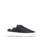 Philippe Model Låga Tempel Sneakers Svart Vit Black, Herr