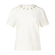 Marc Cain Stilren T-shirt med juvel detaljer White, Dam