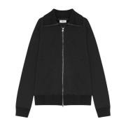 Nn07 Svart Track Jacket Sweater Black, Herr