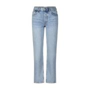 Anine Bing Vintage High-Waist Jeans Blue, Dam