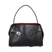 Salvatore Ferragamo Elegant Läderhandväska Black, Dam