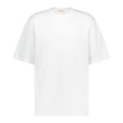 Marni Logotyp Broderad Oversized T-shirt White, Herr