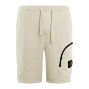 Stone Island Herrshorts Normal passform Stilren White, Herr