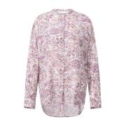 Isabel Marant Paisley Batwing Blus Multicolor, Dam