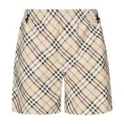 Burberry Beige Shorts med Equestrian Knight Mönster Beige, Herr