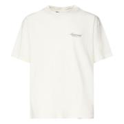 Represent Vit Jersey T-shirt med Logo Print White, Herr