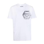 Philipp Plein Vit Bomull T-shirt White, Herr