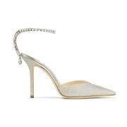 Jimmy Choo Glitter Platinum Pump Gray, Dam