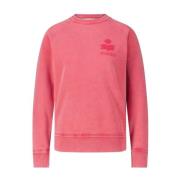 Isabel Marant Mysig Logo Sweatshirt Milla Red, Dam