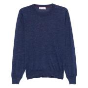 Brunello Cucinelli Galassia Sweater Blue, Herr