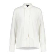 Marc Cain Luftig Blus med Banddetalj White, Dam