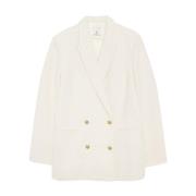 Anine Bing Jasmine Blazer White, Dam