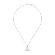 Vivienne Westwood Elegant Relief Hänge med Rhodium och Kristall Gray, ...