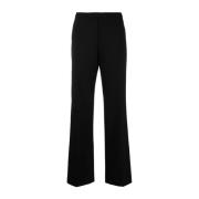 Aspesi Svarta Slim Fit Byxor Black, Dam