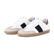 Tod's Lädersneaker med Gummisula White, Dam