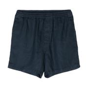 Aspesi Blå Denim Shorts för Män Blue, Herr