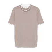 Brunello Cucinelli Bruna T-shirts och Polos Brown, Herr