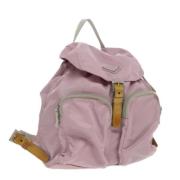 Prada Vintage Pre-owned Nylon ryggsckar Pink, Dam