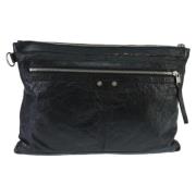 Balenciaga Vintage Pre-owned Laeder kuvertvskor Black, Dam