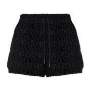 Versace Shorts med logotyp Black, Dam