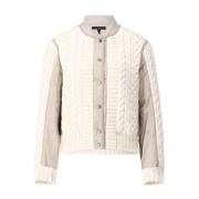 Rag & Bone Avslappnad Stickad Bomberjacka Beige, Dam