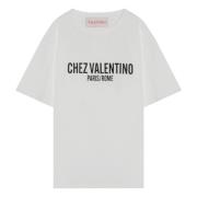 Valentino Garavani Kortärmad rund hals T-shirt White, Herr