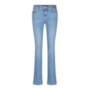 7 For All Mankind Klassiska Straight Leg Denim Jeans Blue, Dam