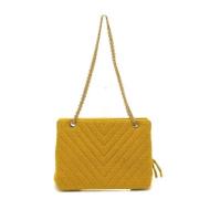 Chanel Vintage Pre-owned Tyg chanel-vskor Yellow, Dam