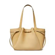 Tory Burch Romy Nubuck Tote Väska Beige, Dam