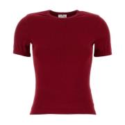 Courrèges Röd Bomull T-shirt Red, Dam