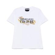 Versace Jeans Couture Vit Crew Neck T-shirt White, Herr