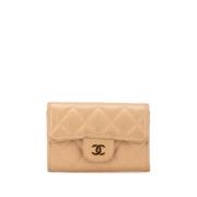 Chanel Vintage Pre-owned Laeder plnbcker Beige, Dam