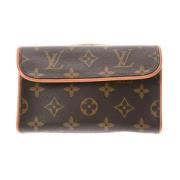 Louis Vuitton Vintage Pre-owned Canvas kuvertvskor Brown, Dam