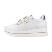 Nerogiardini Snörade sportiga sneakers White, Dam