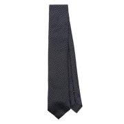 Ermenegildo Zegna Elegant BL1 TIE för Män Black, Herr